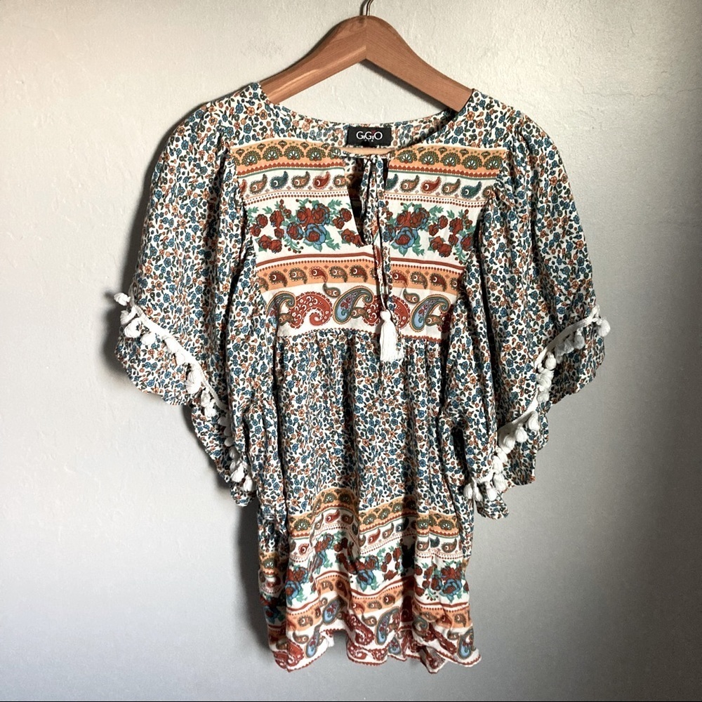 Boutique Floral Blouse Size Small
